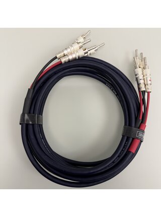 DH Labs - T-14 Speaker Cable Stereo Pair 22 feet with Silver Locking Banana Termination Showroom Demo