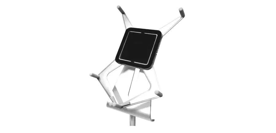 Jaymar - Tablet Holder V54 ( Silver / Black ) works only with optional Jaymar Accessory Dock