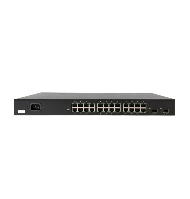 Araknis - Networks® 320 Series L2 Managed Gigabit Switch with Full PoE+ and 2 Rear Ports