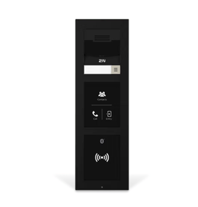 2N - IP Verso 2.0 Main Unit with Camera and 1-Button, Black