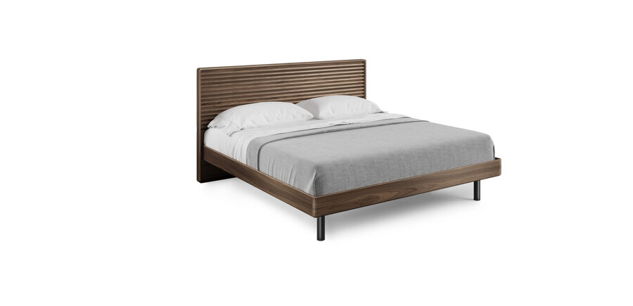 LINQ Bedroom® Cross-LINQ | King Bed 9129 Natural Walnut