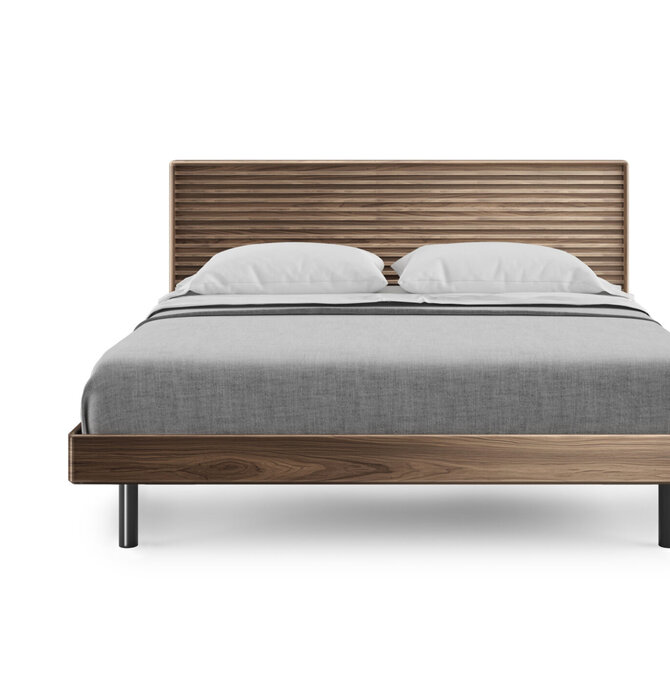 BDI - LINQ Bedroom® Cross-LINQ | King Bed 9129 Natural Walnut