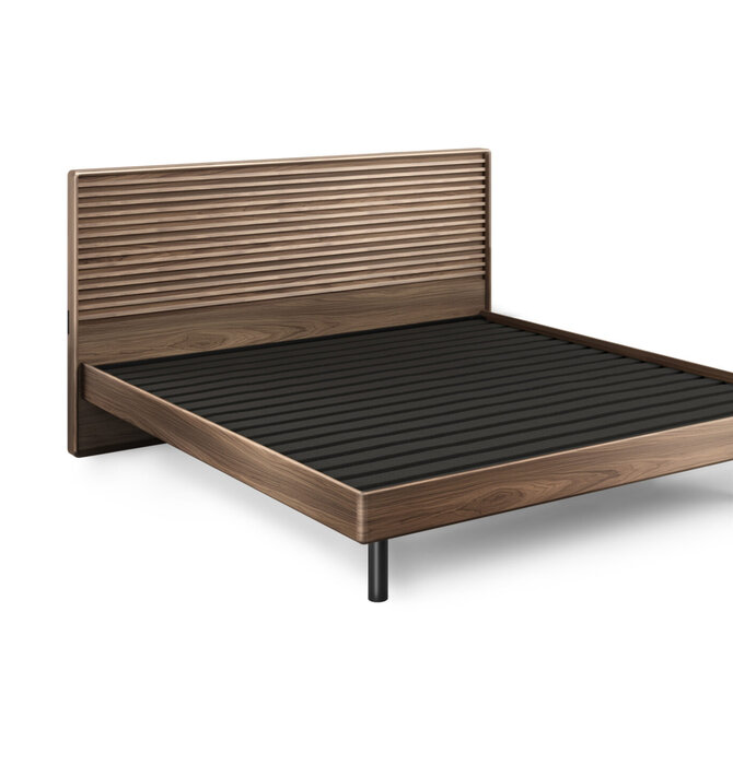 BDI - LINQ Bedroom® Cross-LINQ | King Bed 9129 Natural Walnut