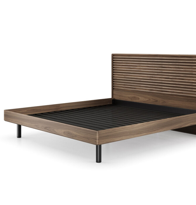 BDI - LINQ Bedroom® Cross-LINQ | King Bed 9129 Natural Walnut