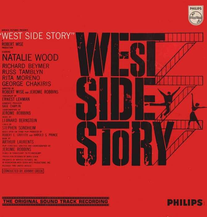 West Side Story - Original Sound Track on 180 Gram Colored Transparent Red Vinyl , DOL Records