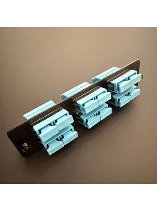 Cleerline SSF-SC12-MM-OM3-4 Duplex SC 12 Fiber Plate ( in AQUA color )