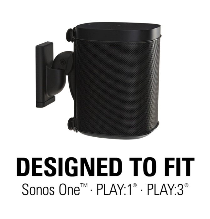 Sanus Speaker Wall Mounts for Sonos One, Sonos Play 1, Play 3