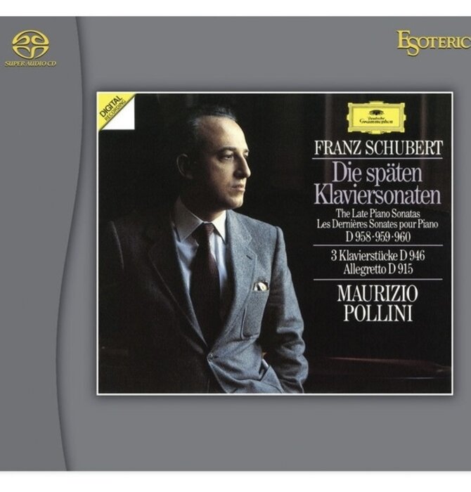 Esoteric Hybrid SACD by Deutsche Grammophon , Franz Schubert - Die späten Klaviersonaten , Maurizio Pollini , OPEN BOX! Never used !