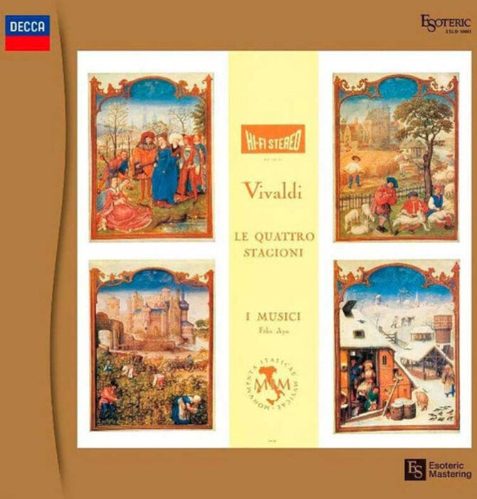 Esoteric Mastering by DECCA , Vivaldi - Le Quattro Stagioni , I Musici by Felix Ayo , 180 Gram Vinyl