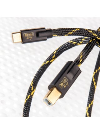 DH Labs Silver Sonic Maximum Bandwidth USB A to B Cable 3 meter, Showroom Demo in Mint Condition
