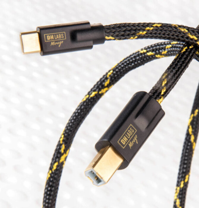 DH Labs Silver Sonic Maximum Bandwidth USB A to B Cable 3 meter, Showroom Demo in Mint Condition