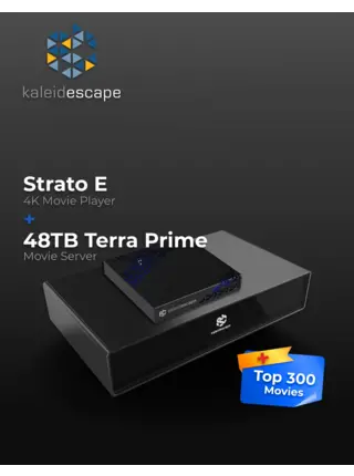Kaleidescape Terra Prime 48TB Server + Strato E Player ( with TOP 300 US movies )