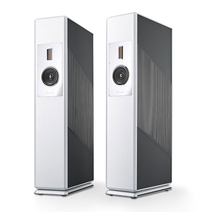 Burmester BC 150 Reference Loudspeaker Pair in Middle-Grey Silk Matt Varnished, Showroom Demo in Mint Condition