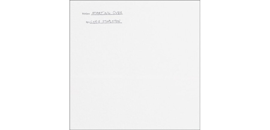 Chris Stapleton - Starting Over , 2 LP 180 Gram Vinyl