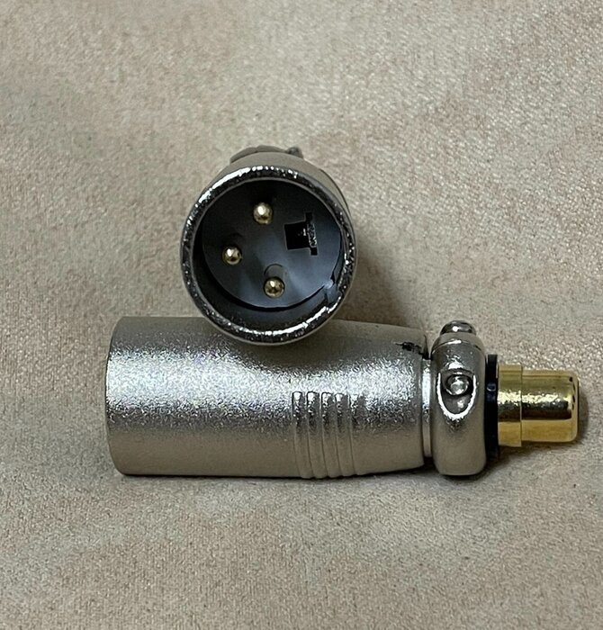Burmester RCA to XLR Cable Adapters ( Sold as Pair ) Female RCA to Male XLR