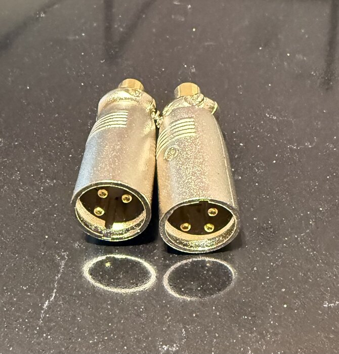 Burmester RCA to XLR Cable Adapters ( Sold as Pair ) Female RCA to Male XLR
