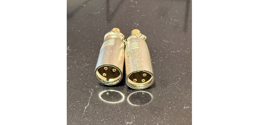 Burmester RCA to XLR Cable Adapters ( Sold as Pair ) Female RCA to Male XLR