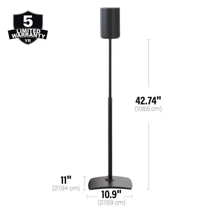 Sanus - Adjustable Speaker Stand for Sonos Era 100 Speakers (