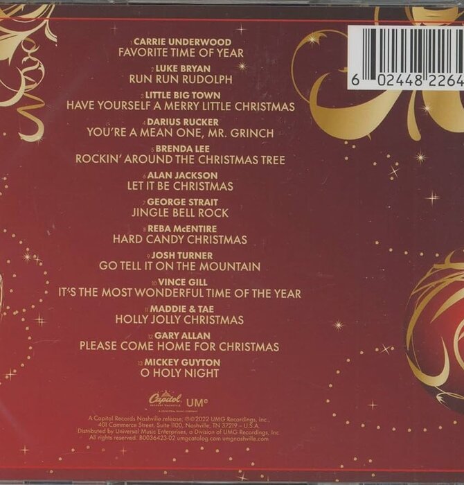 Country Christmas Greatest Hits , Limited Edition Gold Colored Vinyl