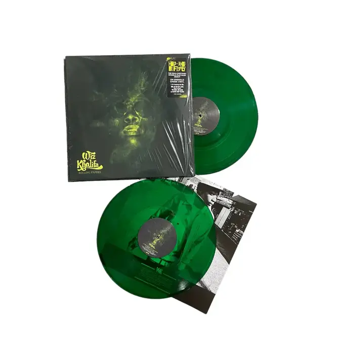 Wiz Khalifa - Rolling Papers  ( X ) , On 2LP Green Vinyl