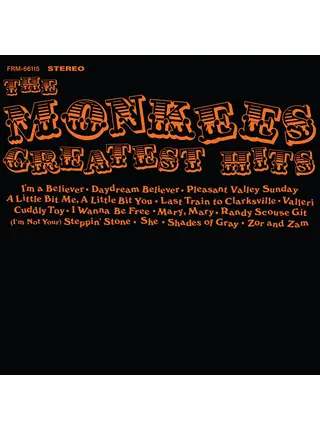The Monkees - Greatest Hits , Sunspot Orange Hand Poured Effect Vinyl