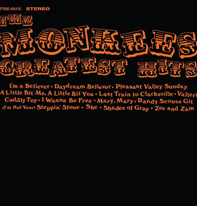 The Monkees - Greatest Hits , Sunspot Orange Hand Poured Effect Vinyl