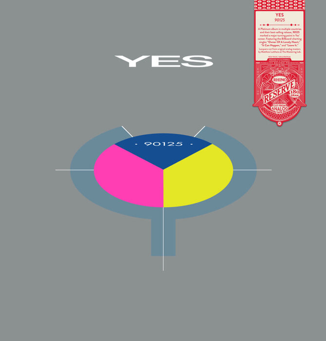 YES - 90125 , Rhino Reserve Limited Edition 180 Gram Vinyl