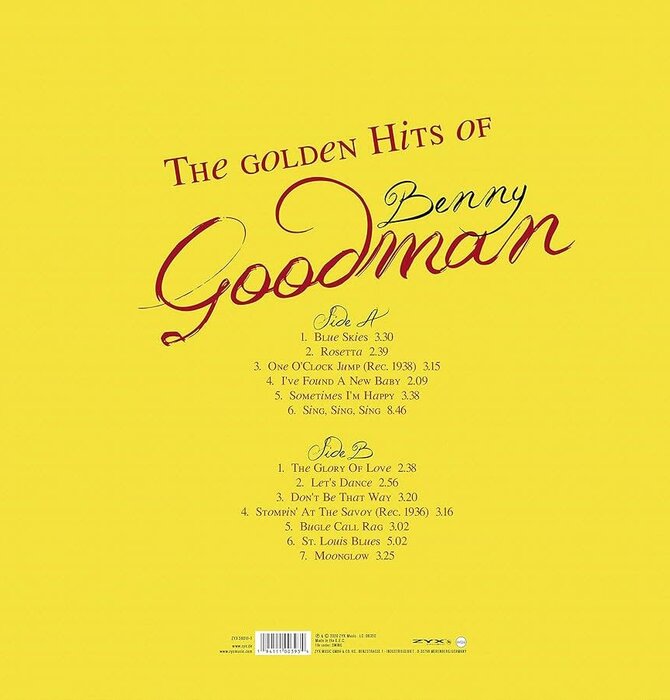 Benny Goodman - Golden Hits Of Benny Goodman , Vinyl