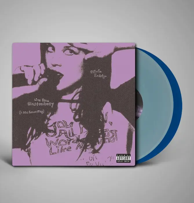Olivia Rodrigo - LIVE From Glastonbury ( X ) , A Limited Edition BBC Recording , 2 LP Light Blue / Cobalt Vinyl