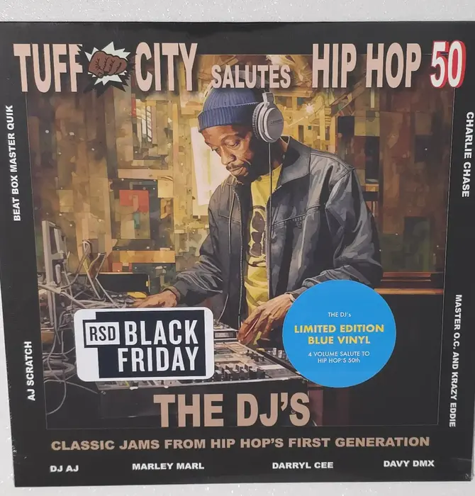 Tuff City Salutes Hip Hop 50, Te DJ's Classic Jams From Hip Hop's First Generation , Volume 4 , Limited Edition Blue Vinyl