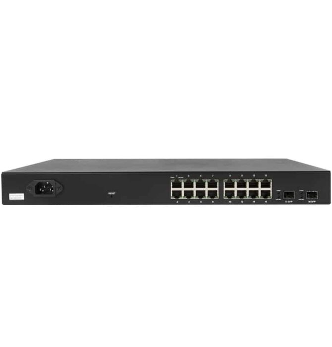 Araknis - Networks® 220 Series Layer 2 Managed Gigabit Switch with Partial PoE+, Rear Ports