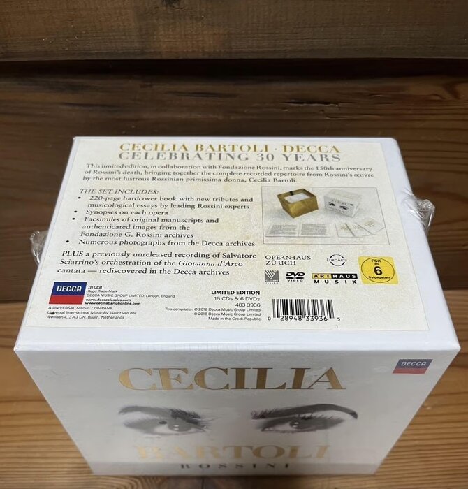 Cecilia Bartoli - Rossini Limited Edition Box Set, 15 CD's + 6 DVD's
