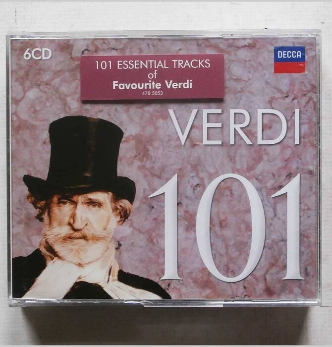 Verdi - 101 Essential Tracks of Favourite Verdi, 6 CD Set