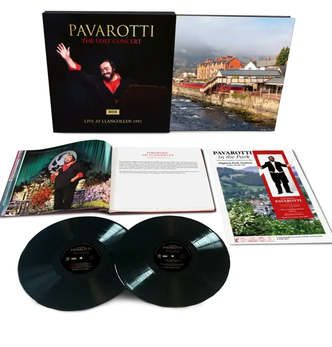 Luciano Pavarotti - Lost Concert : LIVE At Llangollen 1995 ( 2 LP Deluxe Vinyl Set with 100 page Book  )