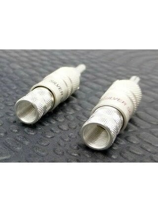10 Gauge Silver Plated Deluxe Locking Banana Plug, Thin, Lock Ban 1 Silver