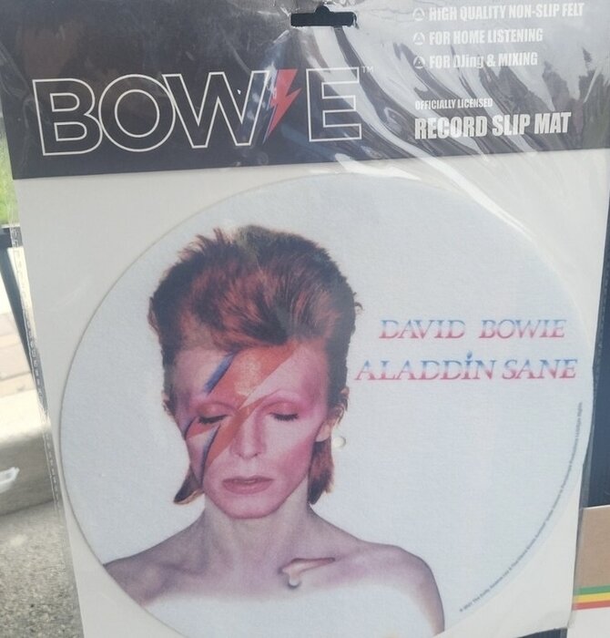 Record Slip Mat , High Quality Non-slip Felt for DJing, Mixing and Home Use , David Bowie Aladdin Sane