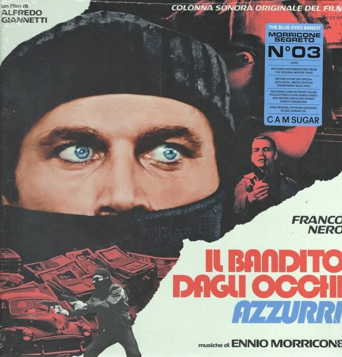 Ennio Morricone - Il Bandito Dagli Occhi ( The Blue Eyed Bandit with Franco Nero , Soundtrack on Blue Vinyl