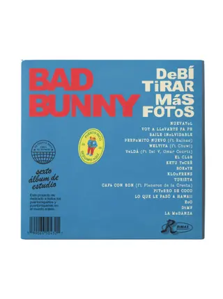 Bad Bunny - Debi Tirar Más Fotos - 2LP Opaque White Vinyl