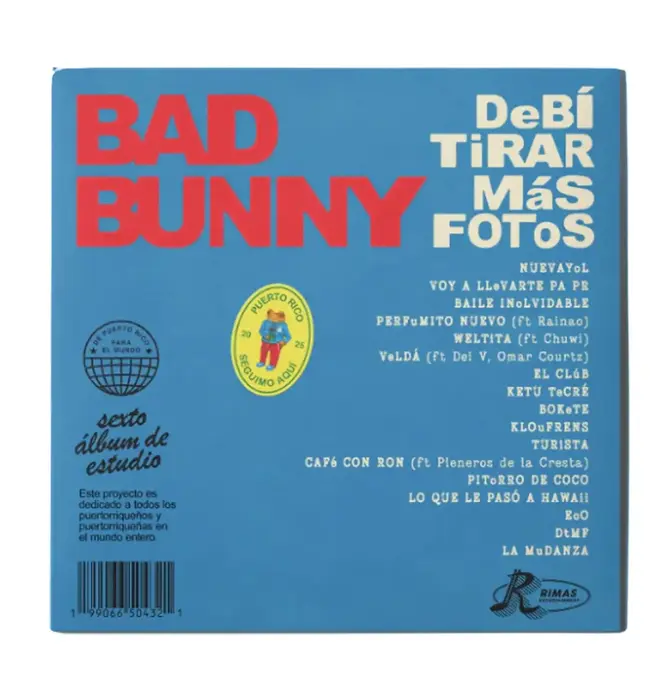 Bad Bunny - Debi Tirar Más Fotos - 2LP Opaque White Vinyl