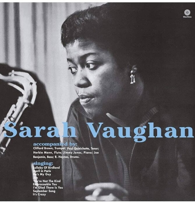Sarah Vaughan with Clifford Brown, 180 Gram Limited Edition Blue Vinyl
