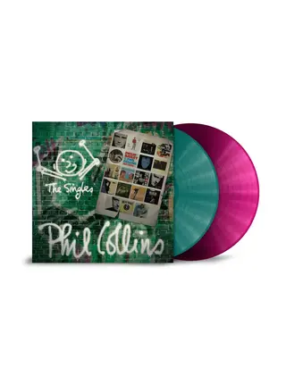 Phil Collins - The Singles , The Greatest Hits on Limited Edition Transparent Petrol & Magenta 2LP Vinyl