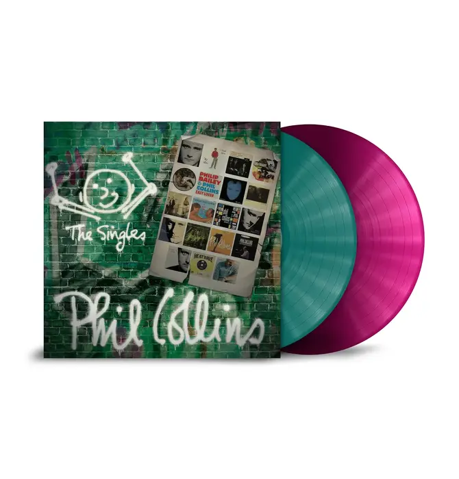 Phil Collins - The Singles , The Greatest Hits on Limited Edition Transparent Petrol & Magenta 2LP Vinyl