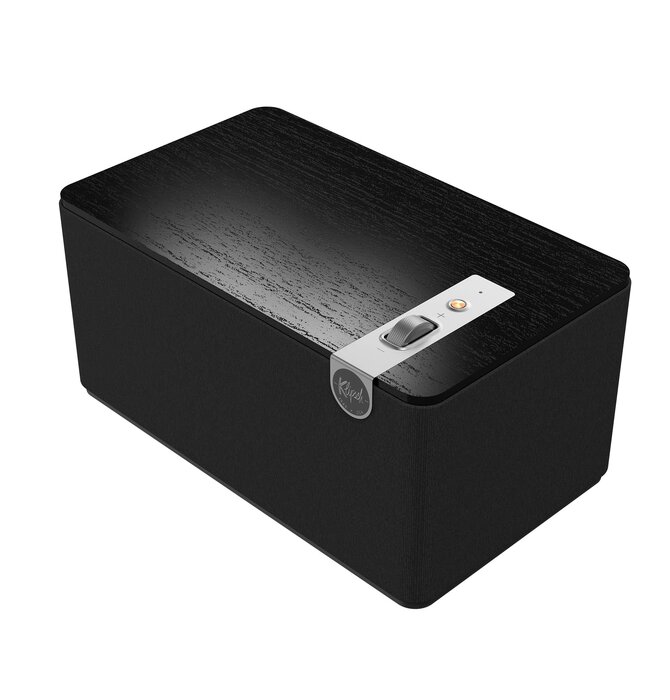 Klipsch - The Three + Premium Tabletop Bluetooth Speaker with Broadcast Mode