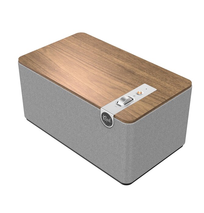 Klipsch - The Three + Premium Tabletop Bluetooth Speaker with Broadcast Mode