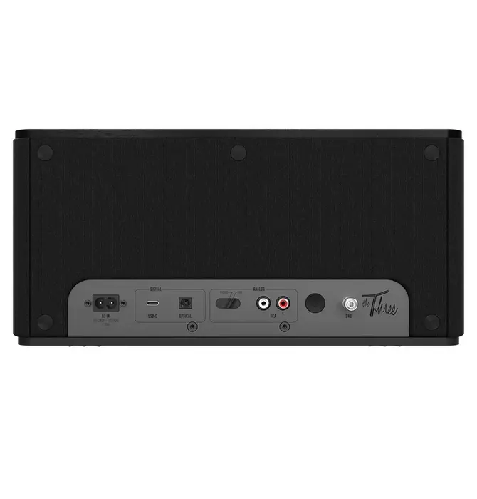 Klipsch - The Three + Premium Tabletop Bluetooth Speaker with Broadcast Mode