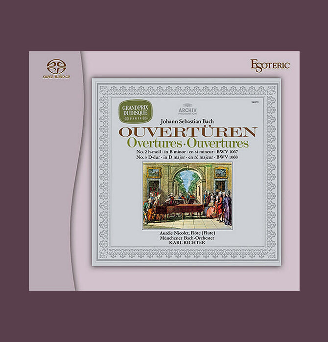 Esoteric Hybrid SACD - Johann Sebastian Bach - Ouvertüren . Münchener Bach-Orchester directed by Karl Richter, OPEN BOX ! NEVER USED !
