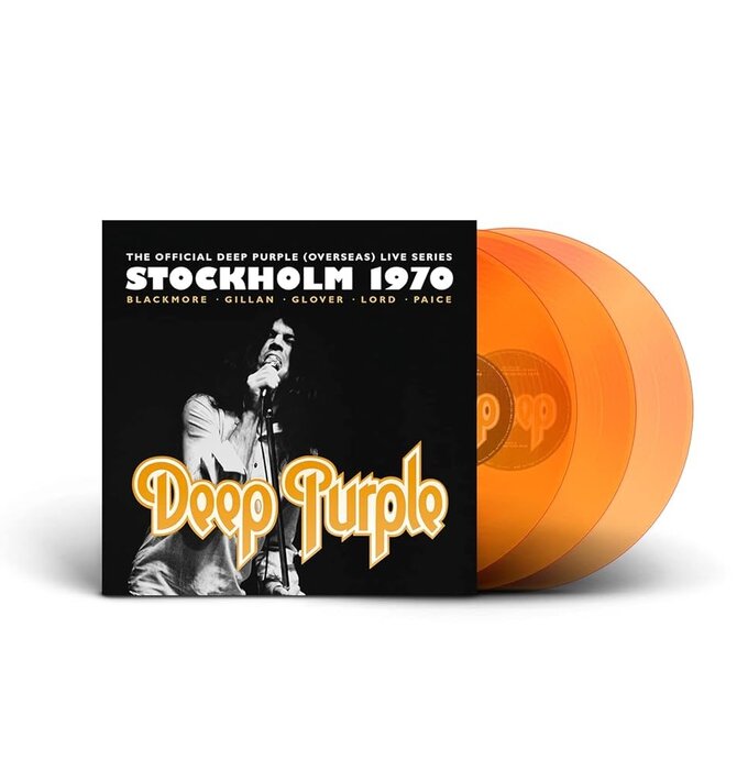 Deep Purple - The Official Overseas LIVE Series , Stockholm 1970 , 3LP 180 Gram Limited Edition Orange Vinyl Set , 3000 Copies Worldwide