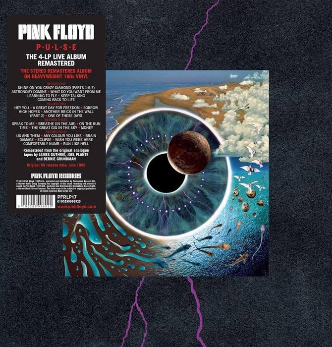 Pink Floyd - P U L S E , LIVE Album Remastered,  4 x LP 180 Gram Audiophile Grade Vinyl + 52 Page Booklet ( Box Set )