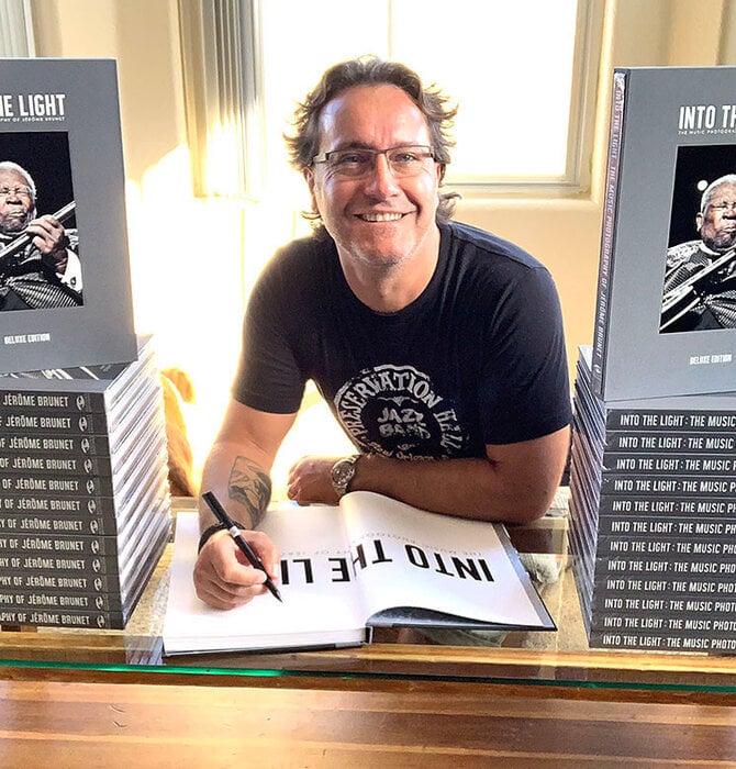 Into the Light: The Photography of Jérôme Brunet - Hardcover Book Signed Edition