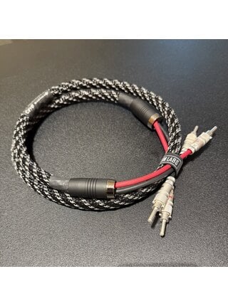 DH Labs Prelude Cryo Pre-terminated 11 Gauge Speaker Cables , Single Cable  with Locking Silver Plated Banana Plugs 4  Feet